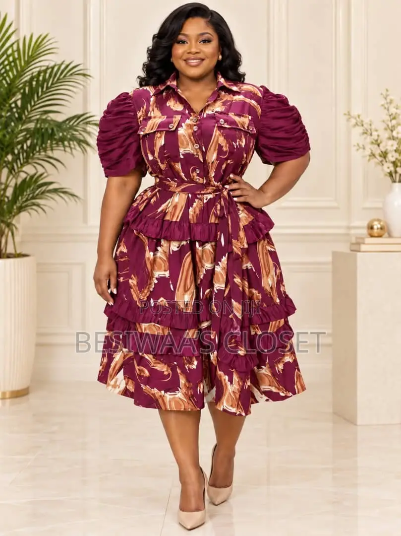 Nice Straight Dress With Belt