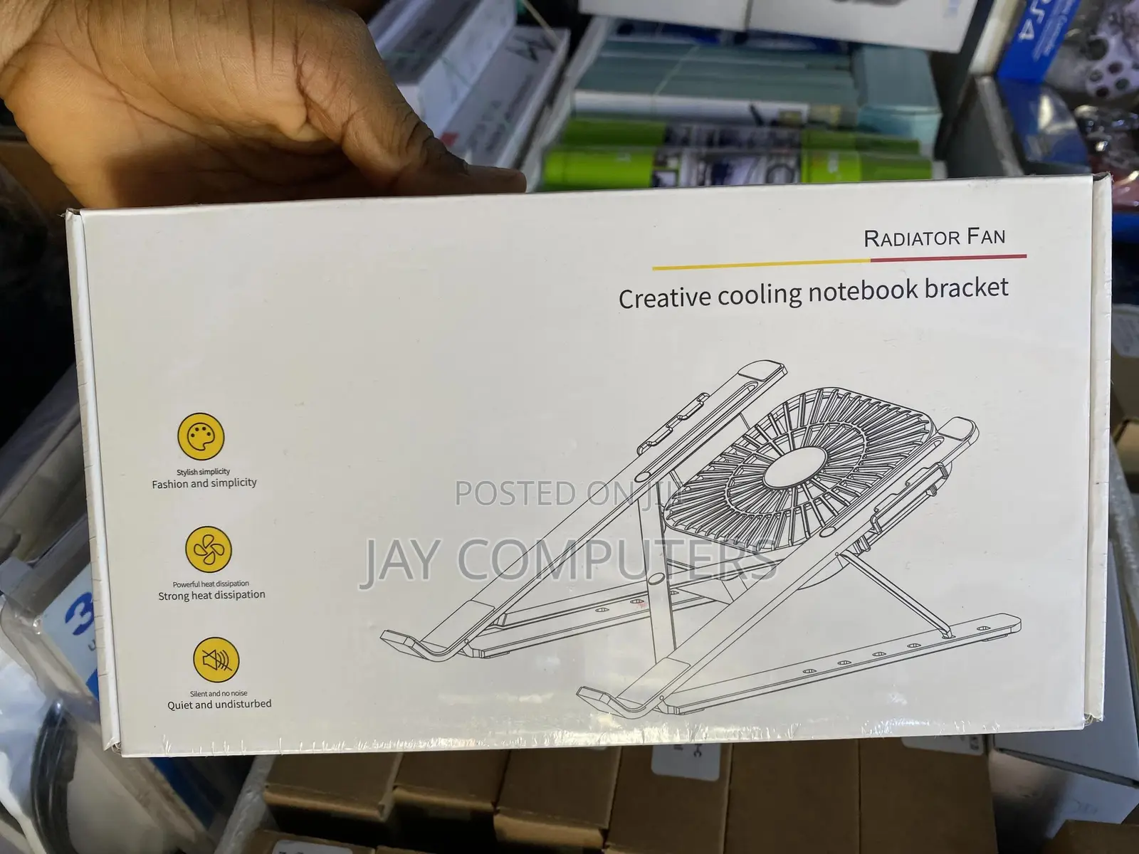 Laptop Stand With Radiator Fan (Aluminum)