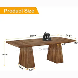 Executive Office Computer Desk/Table With Double Pedestal