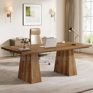 Executive Office Computer Desk/Table With Double Pedestal