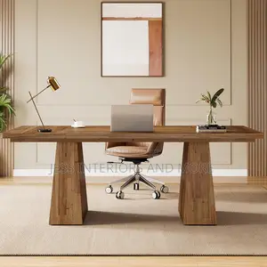 Executive Office Computer Desk/Table With Double Pedestal