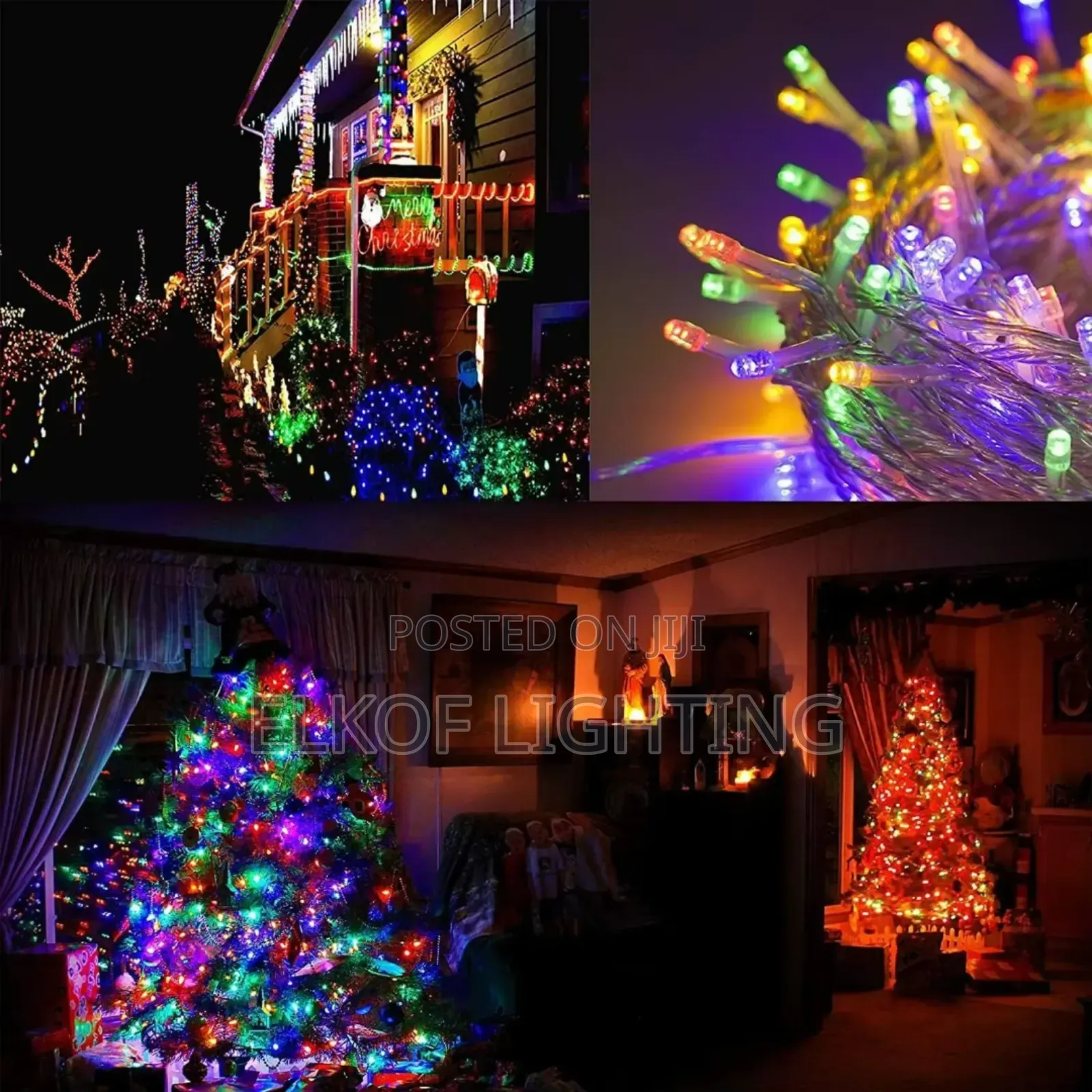 LED Christmas String Lights Multicolor LED Fairy Lights 10m