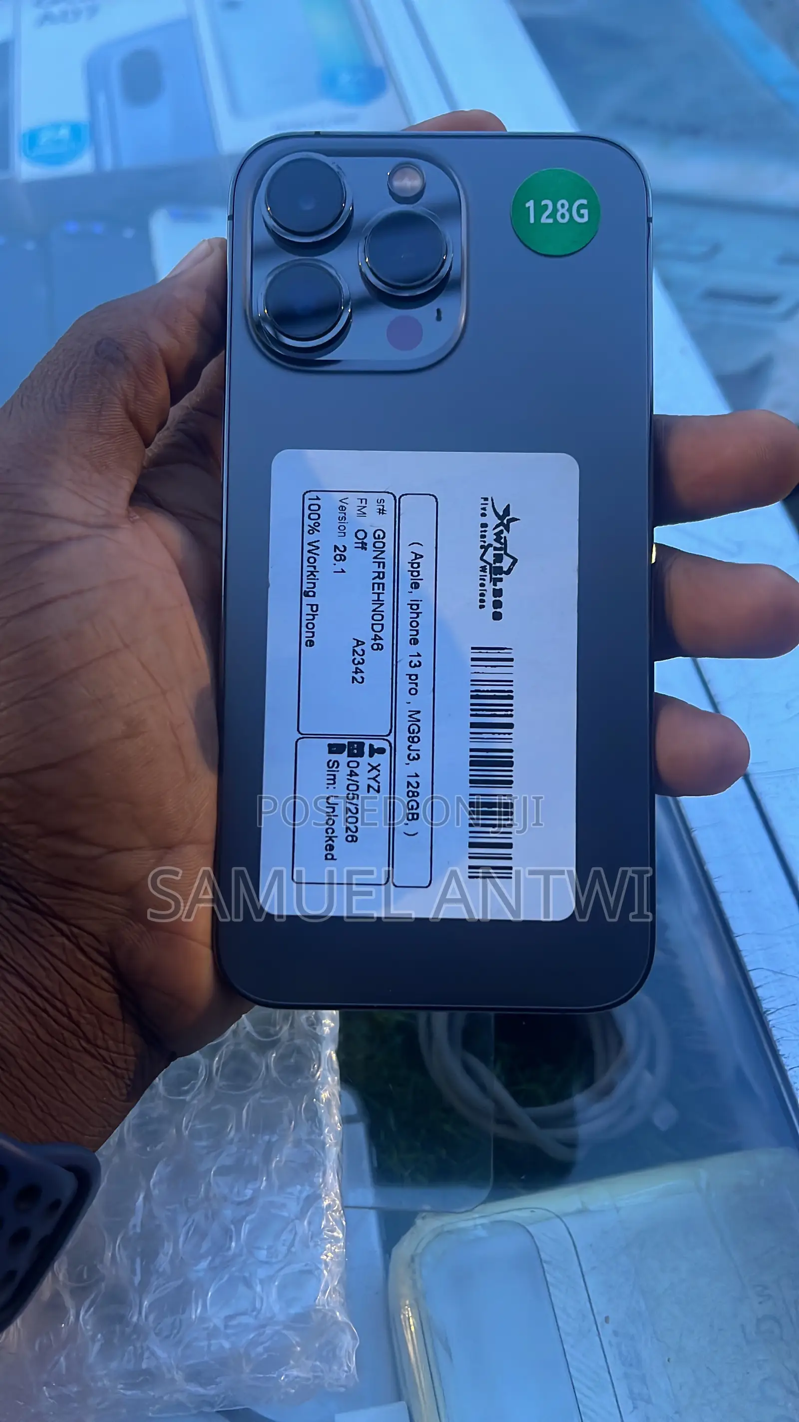 New Apple iPhone 13 Pro 128 GB Black