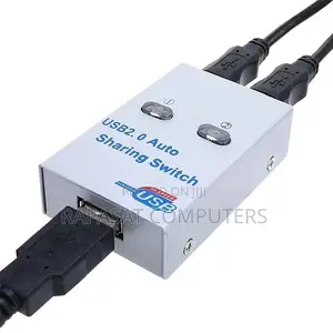 2-Port USB 2.0 Auto Sharing Switch for Printers Scanners