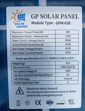 630w Solar Panels for Sale
