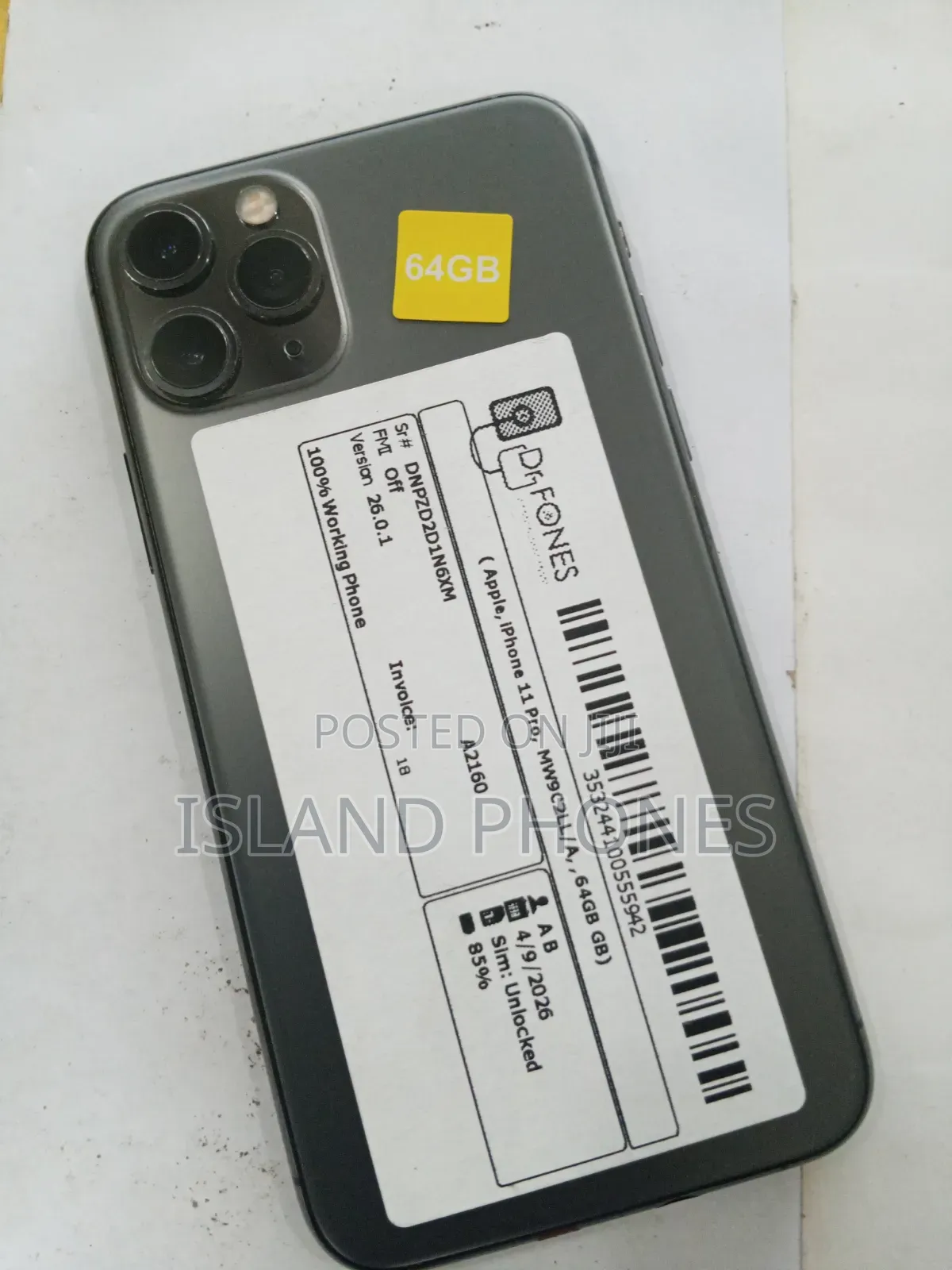 Apple iPhone 11 Pro 64 GB Black