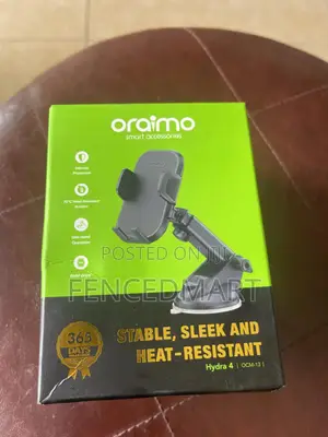 Oraimo Hydra 4 Car Phone Holder – 360° Rotating Strong Grip
