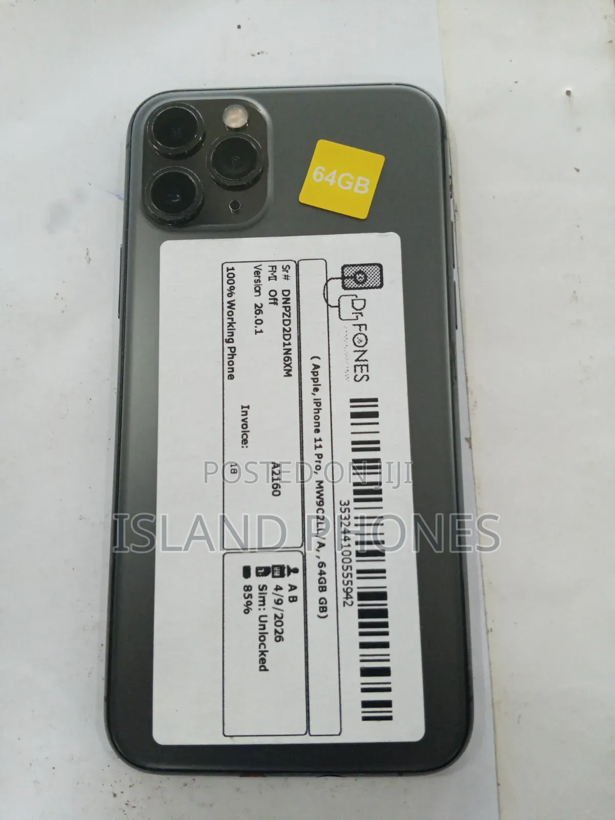 Apple iPhone 11 Pro 64 GB Black