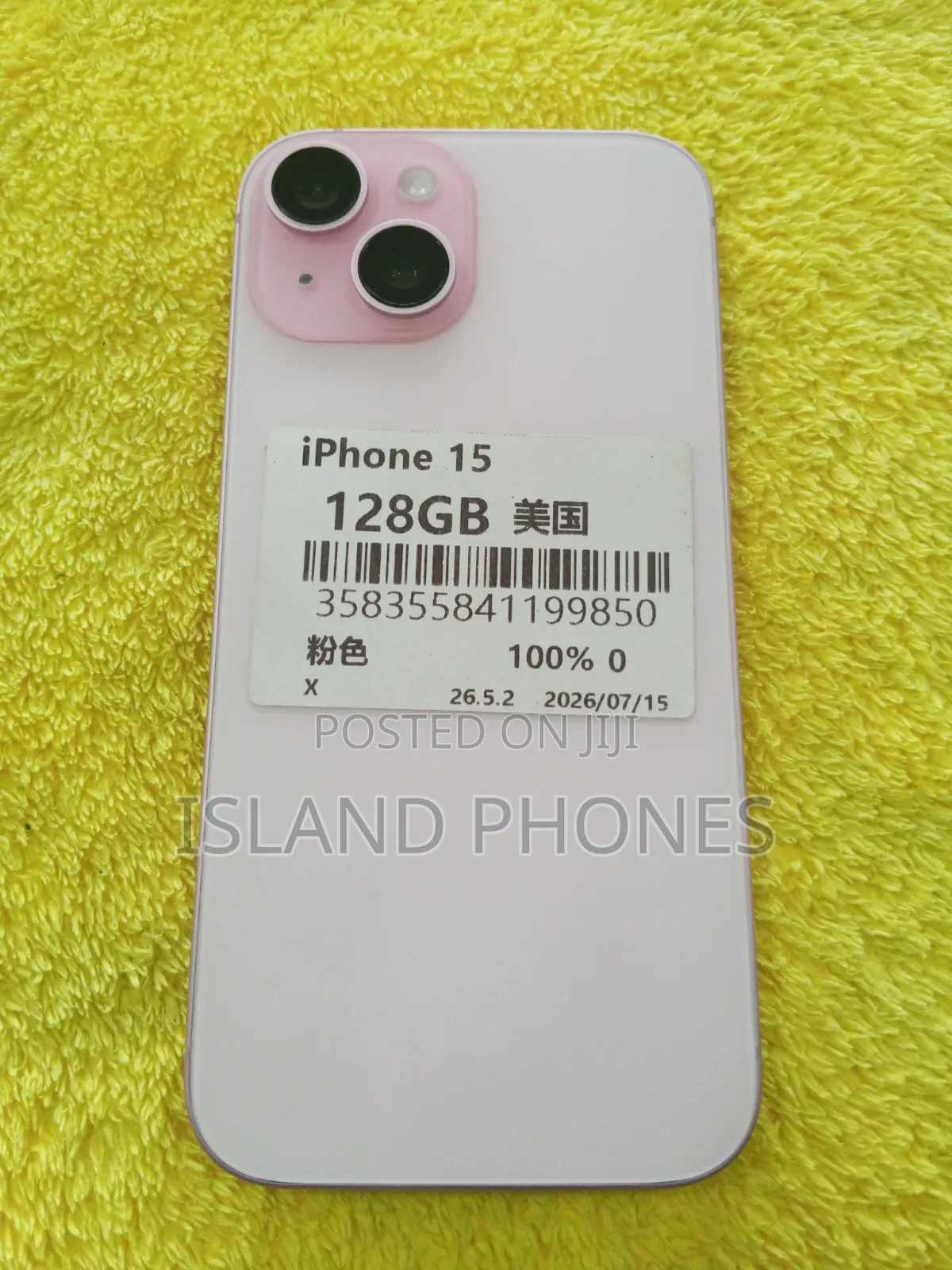 Apple iPhone 15 128 GB Pink