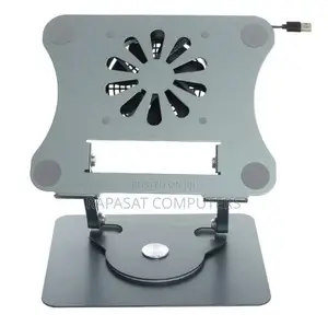 Laptop Stand Metal J41 (360-Rotating, Adjustabe With Fan