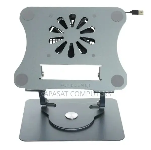 Laptop Stand Metal J41 (360-Rotating, Adjustabe With Fan
