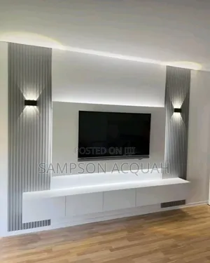 TV Decor - TV Cabinet -TV Wall Mount Decor With Panels