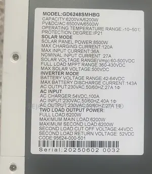 Menshark 6.2kw 48v Solar Hybrid Inverter