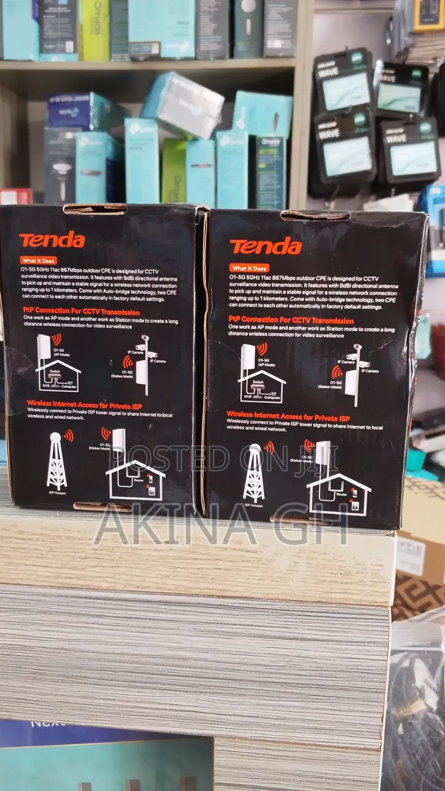 Tenda 5ghz 9dbi 11AC 867mbps Outdoor Cpe/ Tenda O1-5g