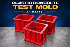 Plastic Cube Test Molds, 3 Pieces Set