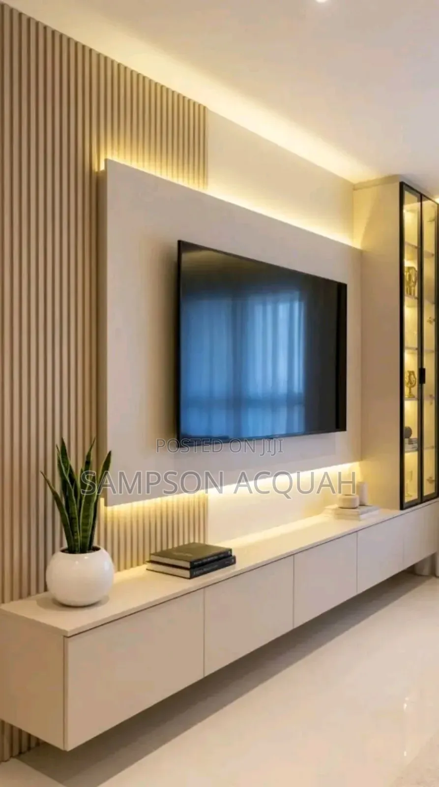 Panel Console - Panel Designs TV Cabinet -TV Wall Mount Decor