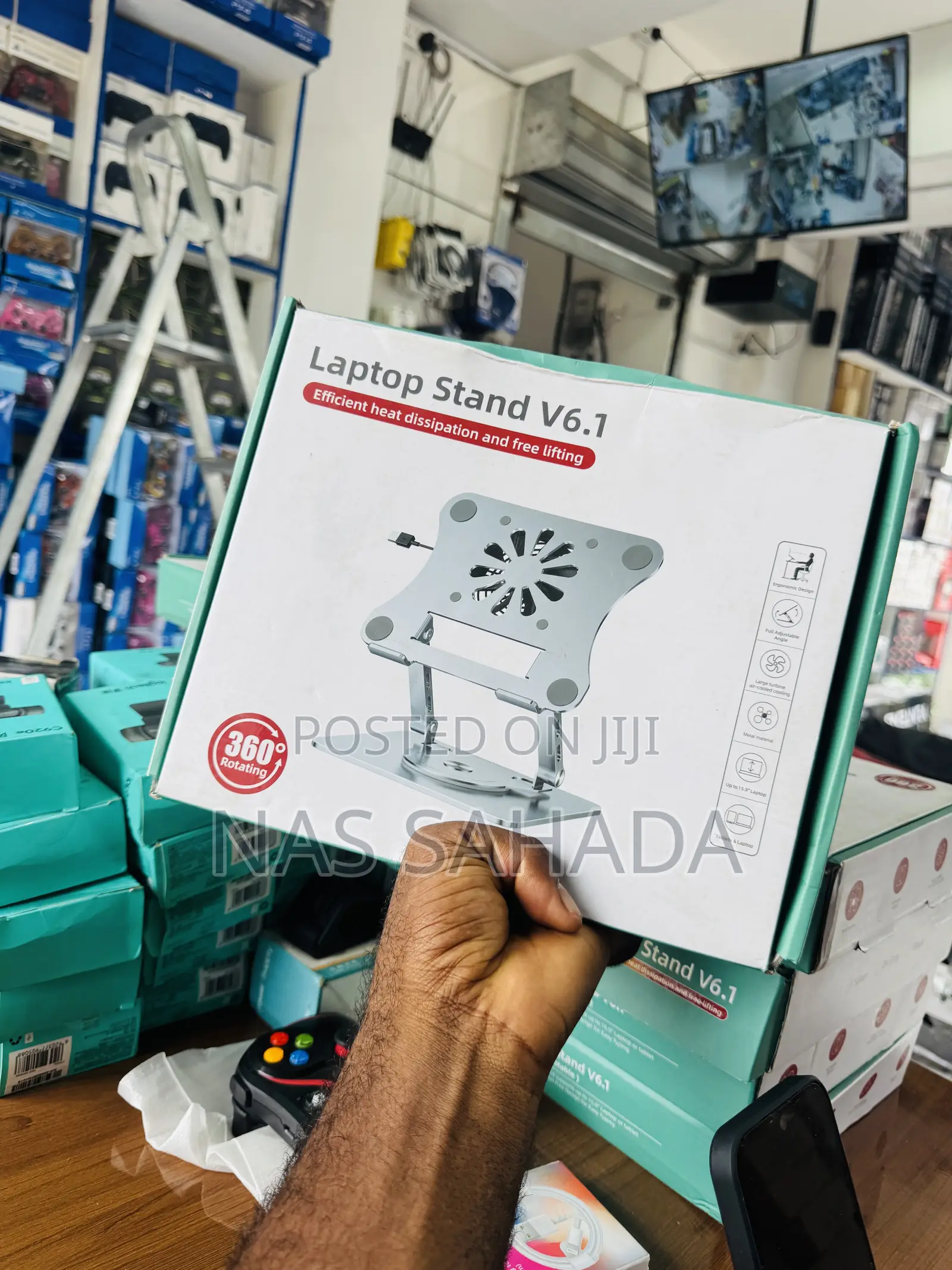 Laptop Stand With 360 Rotating Base