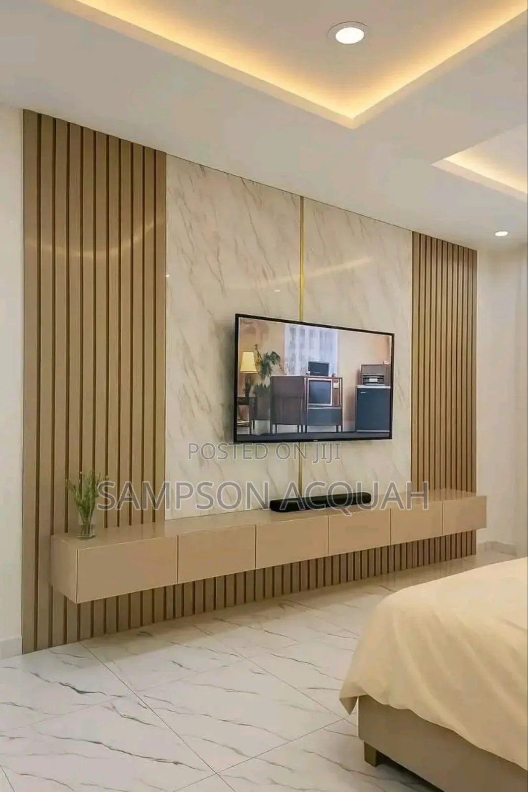 - Panel Designs TV Cabinet -TV Wall Mount Decor
