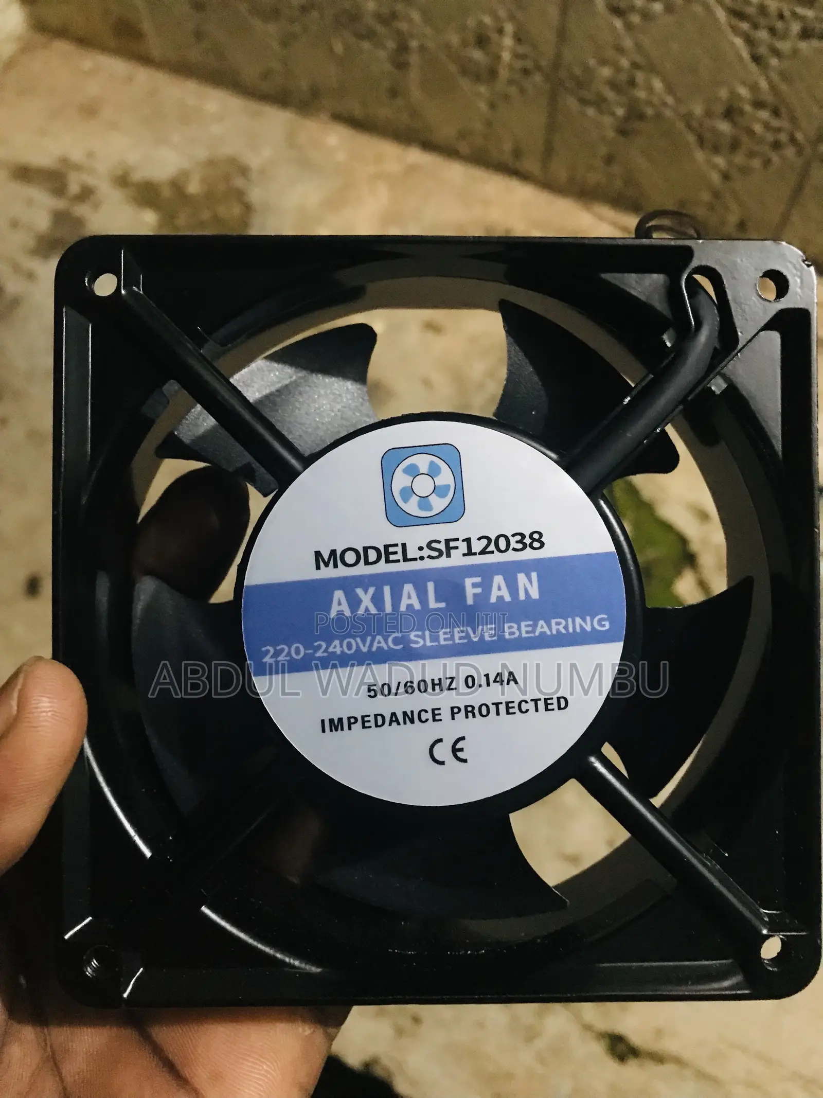 Incubator Cooling Fan