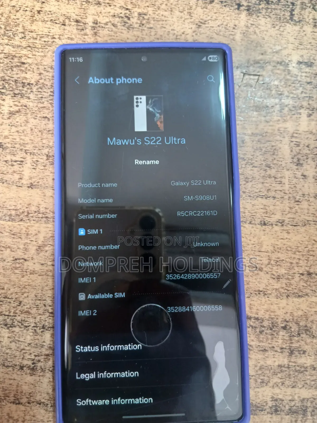 Samsung Galaxy S22 Ultra 5G 256 GB Black