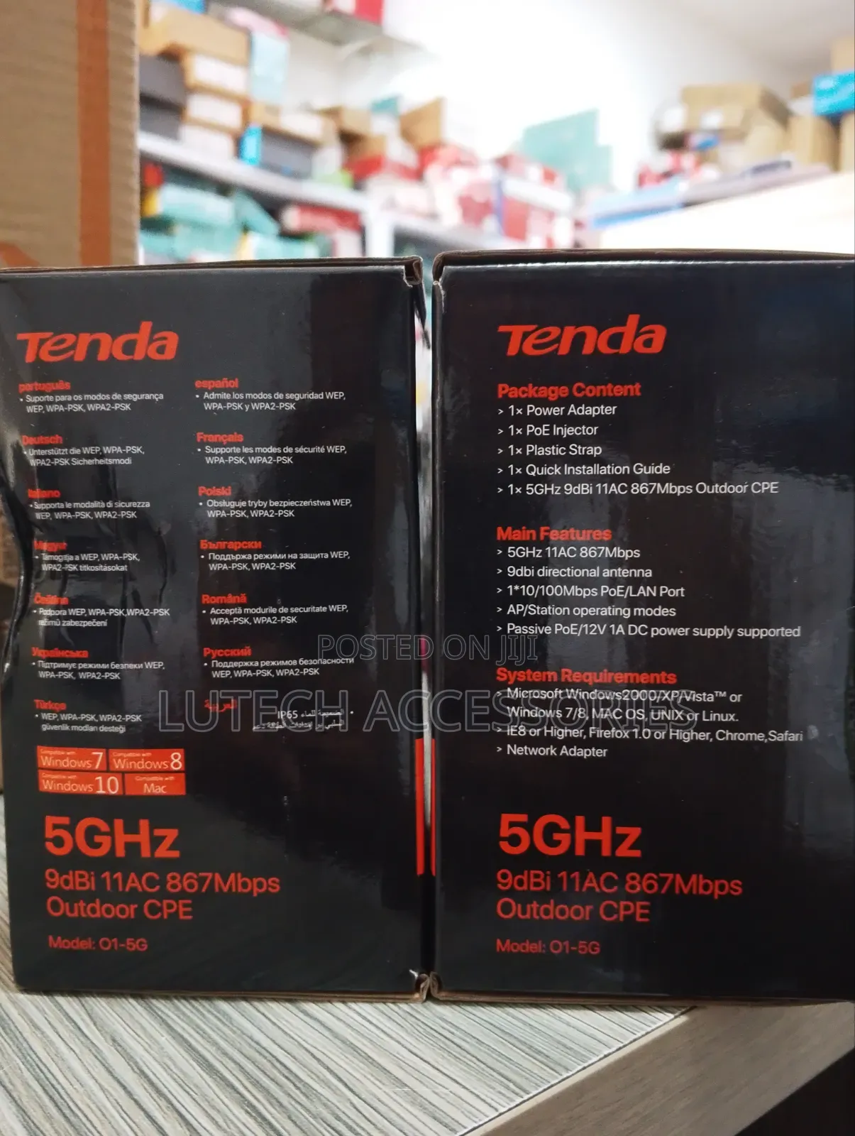 Tenda 5ghz 9dbi 11ac 867mbps Outdoor CPE/ Tenda O1-5g