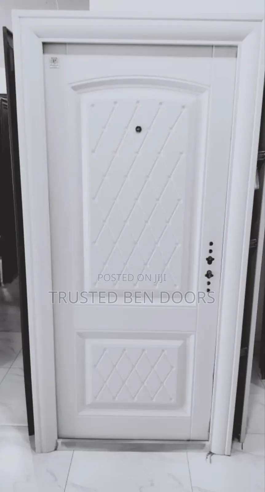 White Paladin Turkey Security Single Door for Apartments and Homes