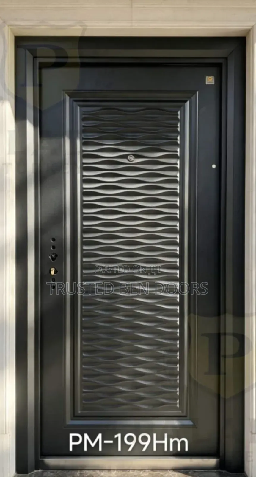 Latest Paladin Turkish Black Security Single Door With Accessories