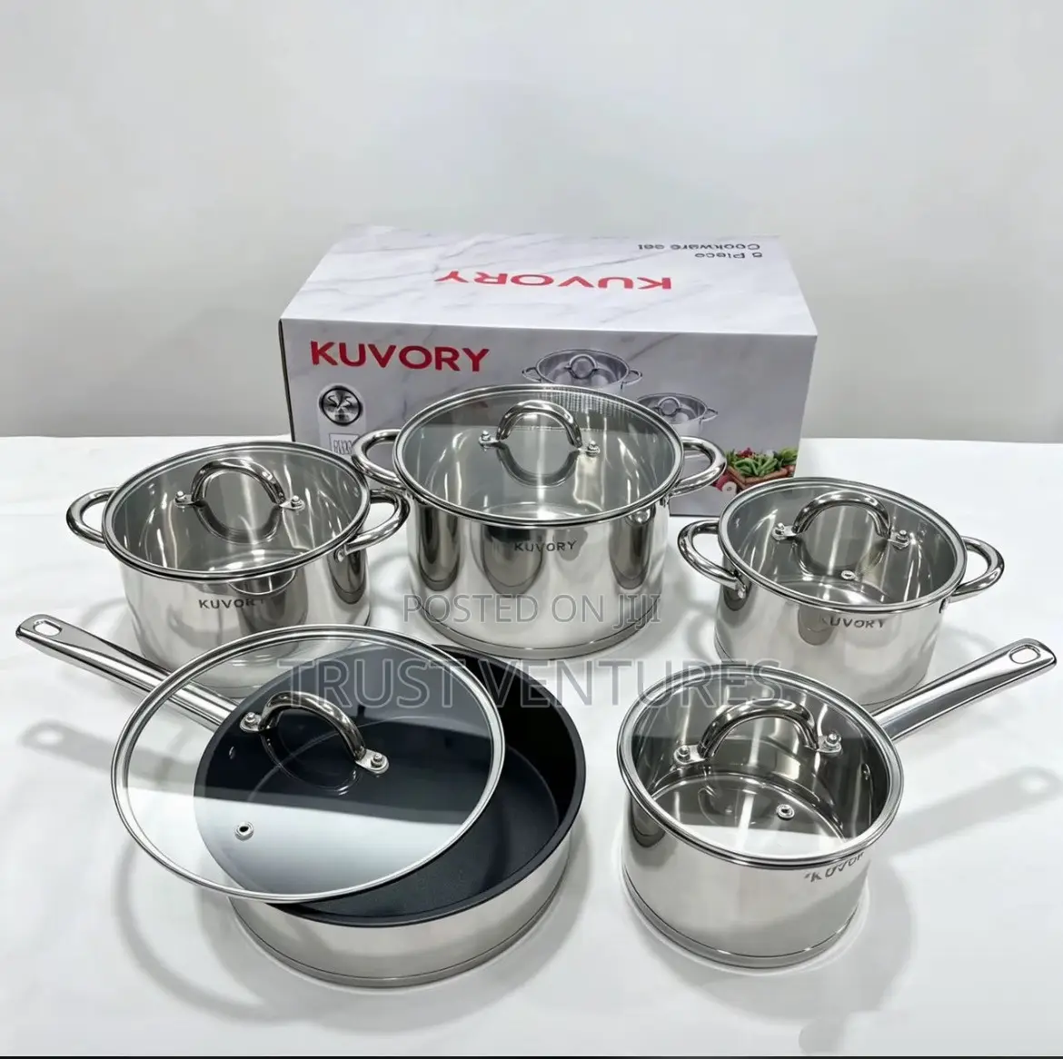 Kuvary Cookware Set 5 Pieces