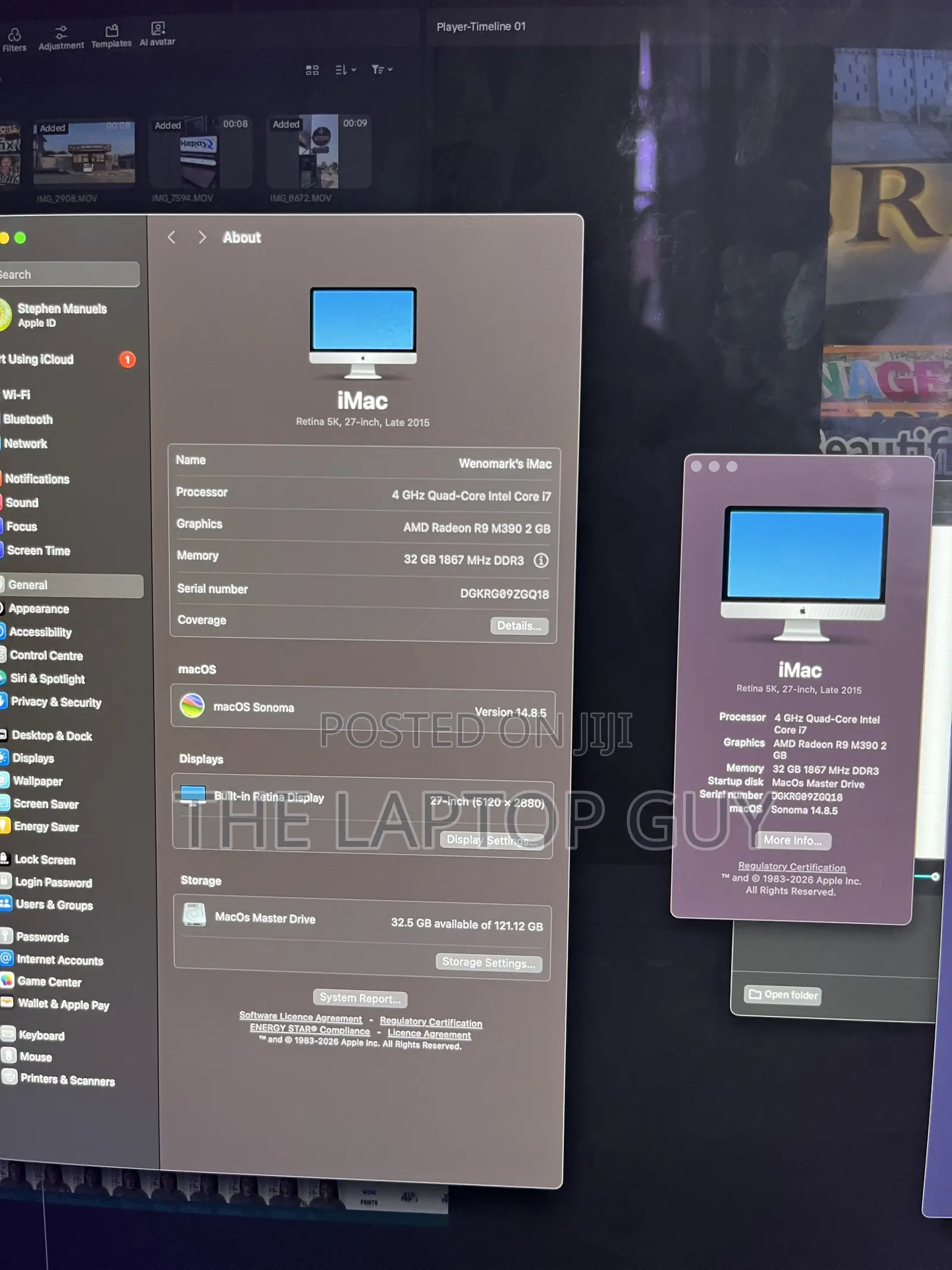 Desktop Computer Apple iMac 32GB Intel Core i7 HDD+SSD 2T