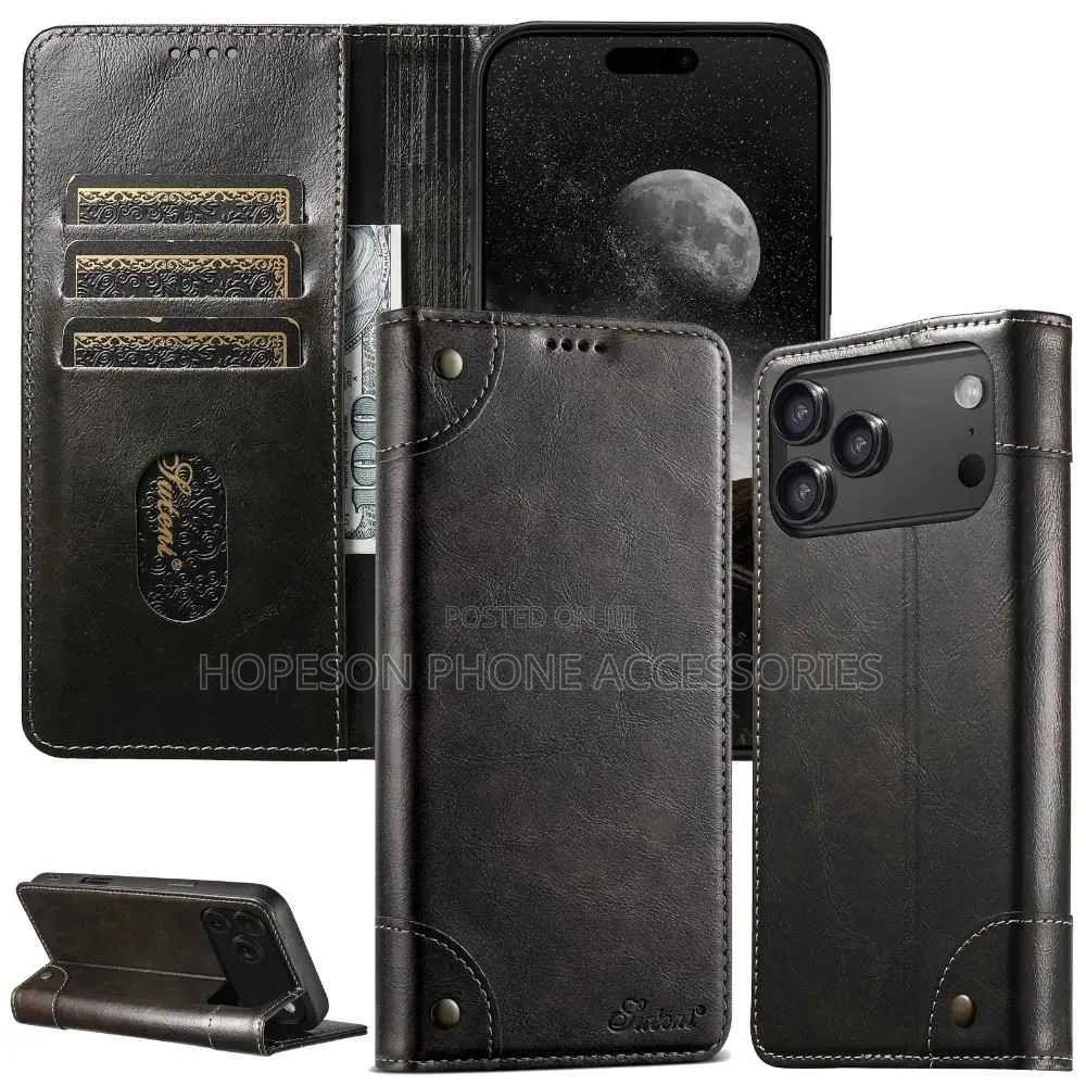 Original Flip Leather Phone Case With Card Slot for IPHONES