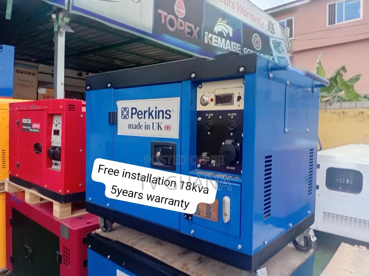 18kVA Perkins Single Phase Diesel Genset – Efficient Power Backup18kva