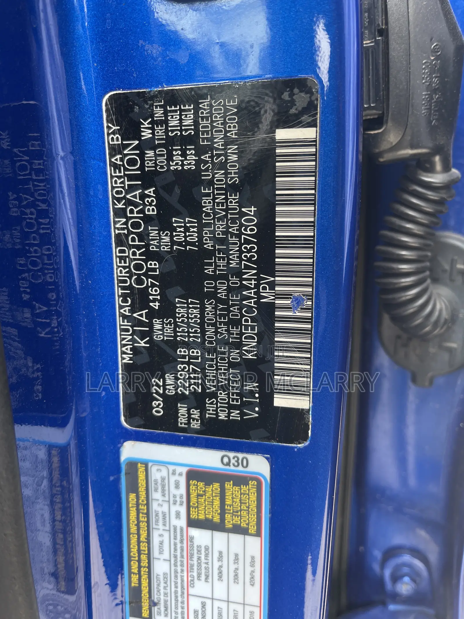Kia Seltos EX 2022 Blue
