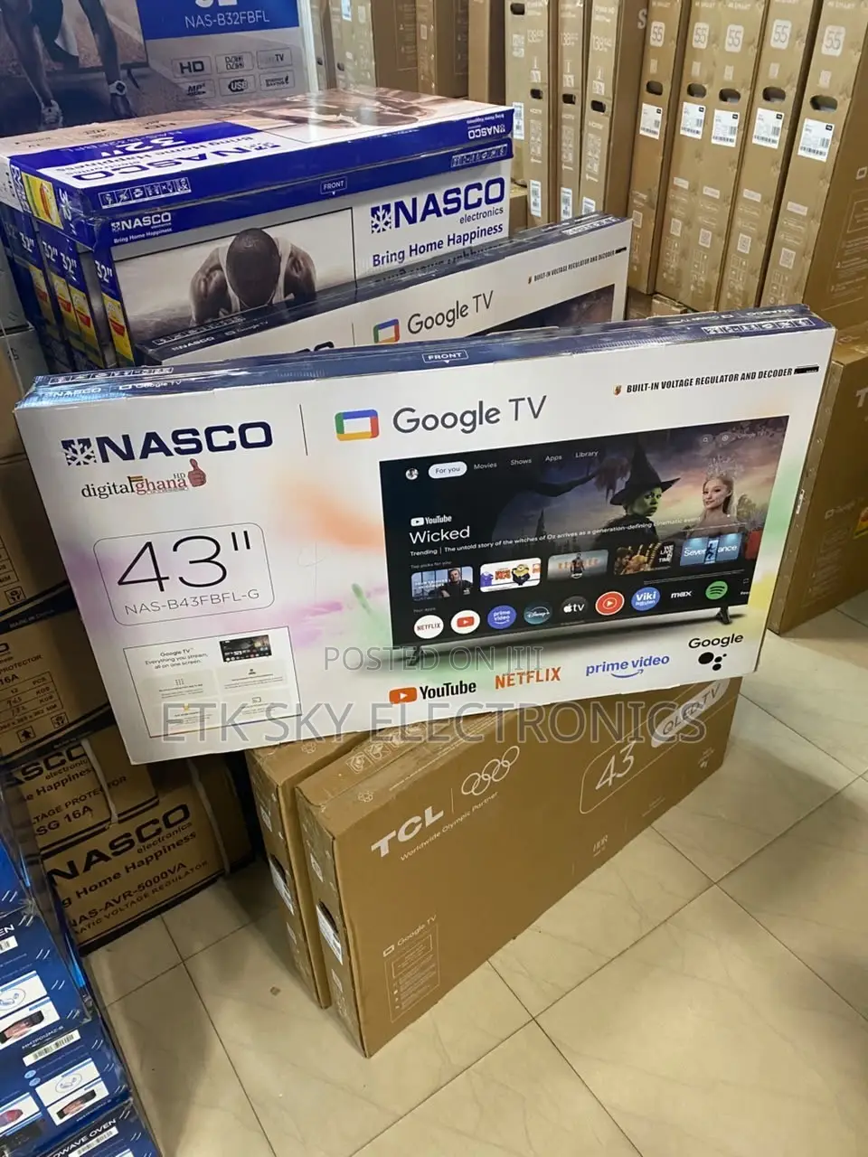 Affordable Nasco 43inch Smart FHD TV