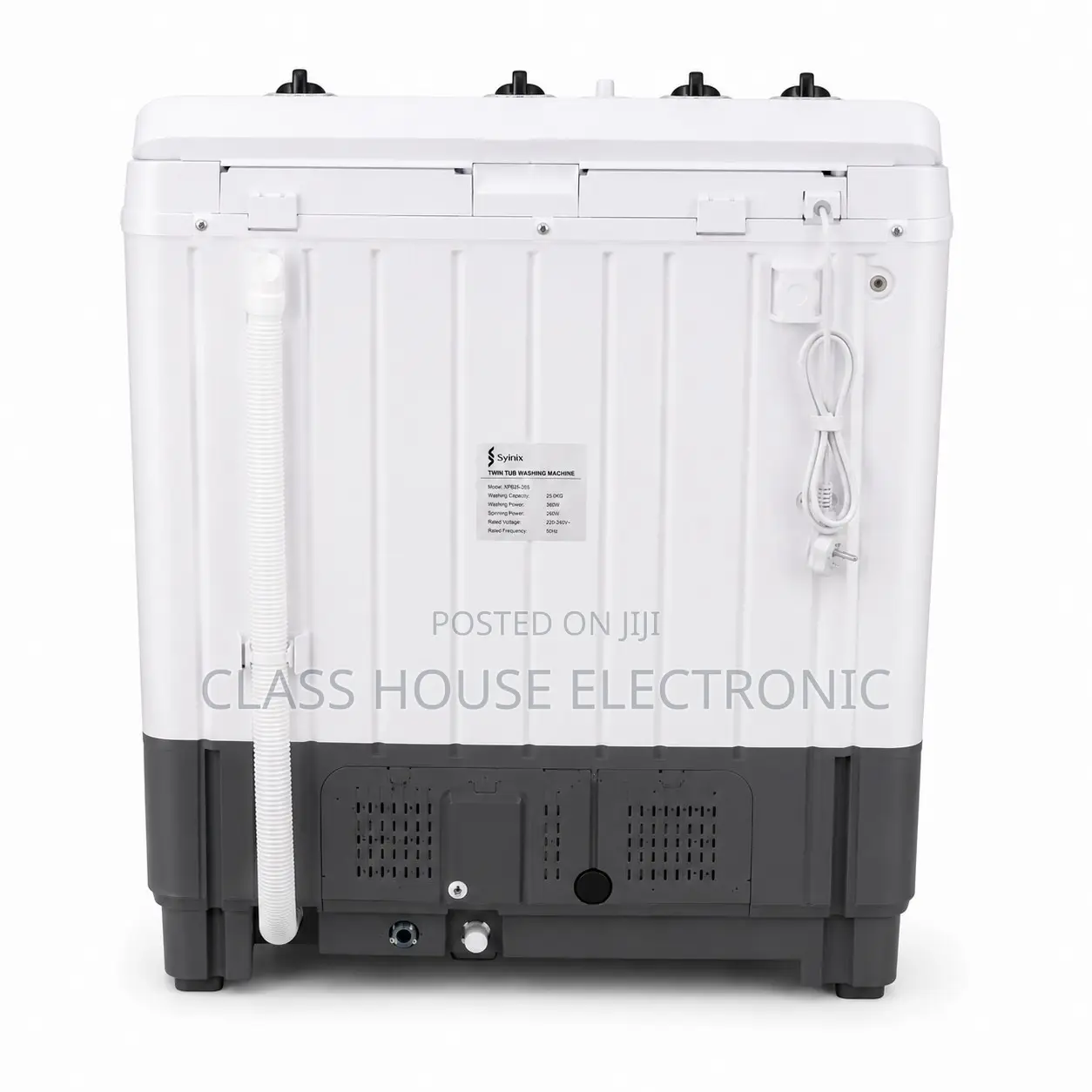 Syinix Twin Tube Washing Machine 7Kg