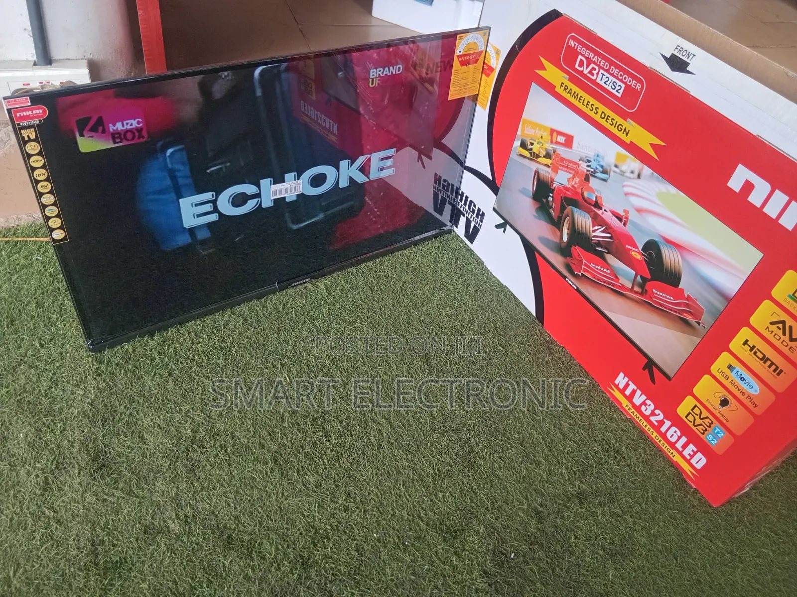 NIKAL NTV3216LED 32” LED TV – Sleek Frameless Design Picture Quality