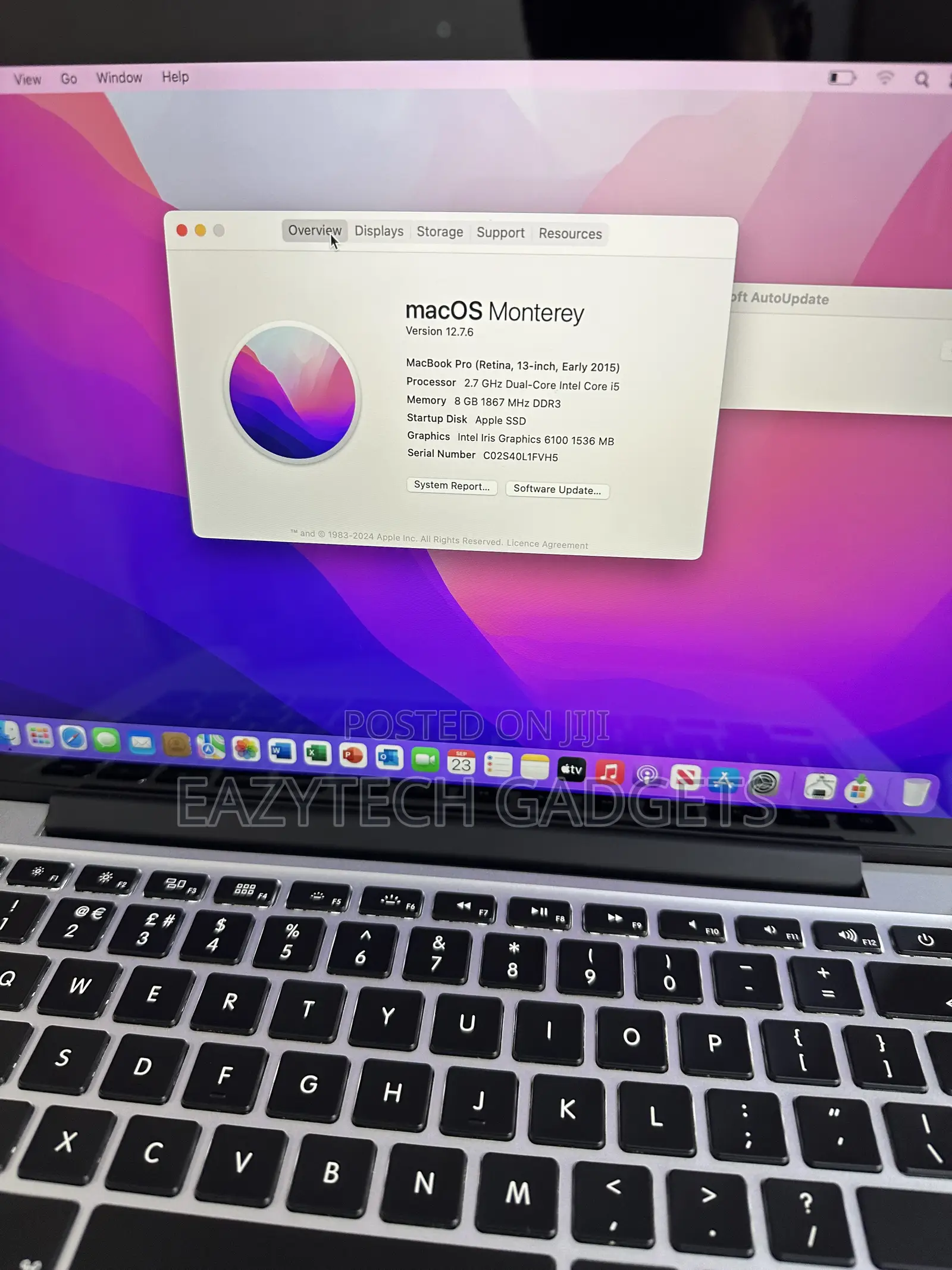 Laptop Apple MacBook Pro 2015 8GB Intel Core i5 SSD 256GB