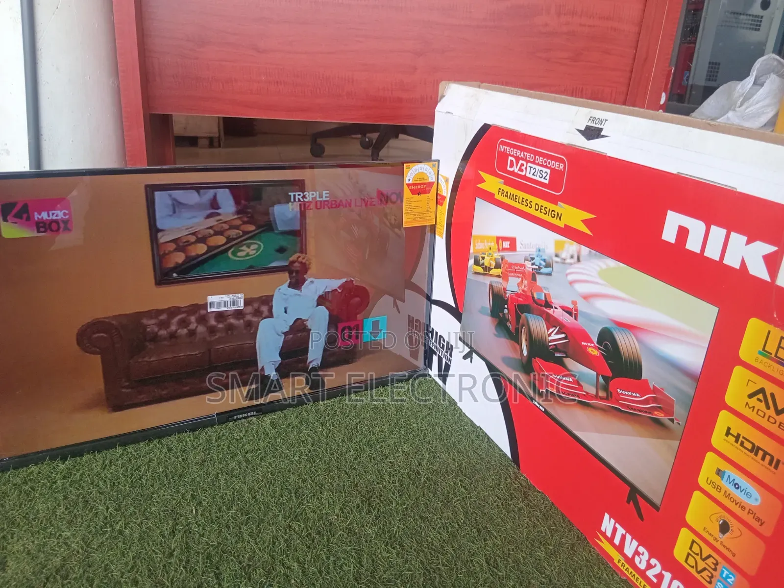 NIKAL 32 Inch LED TV With HDMI USB Beautiful Design Excellent Picture