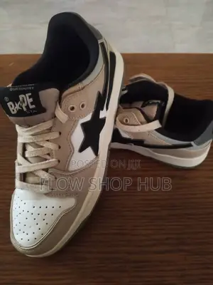 BAPE SK8 STA (Beige/Grey) – Size 44
