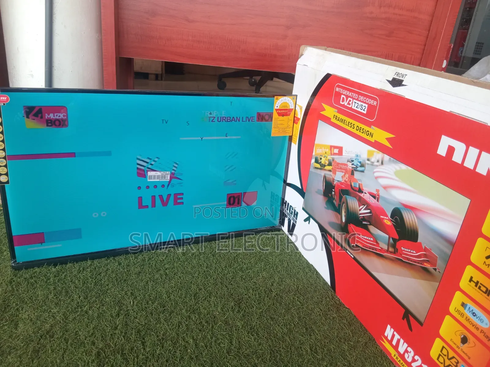 NIKAL NTV3216LED 32 Inch TV Stylish Frameless Design Powerful Features