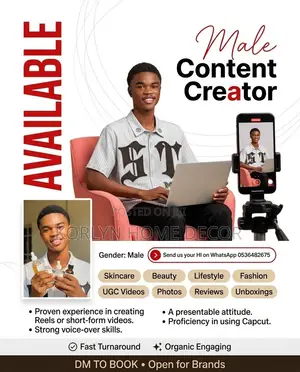 Ugc Creator Available for Brands