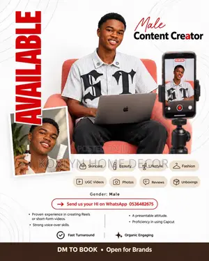 Ugc Creator Available for Brands