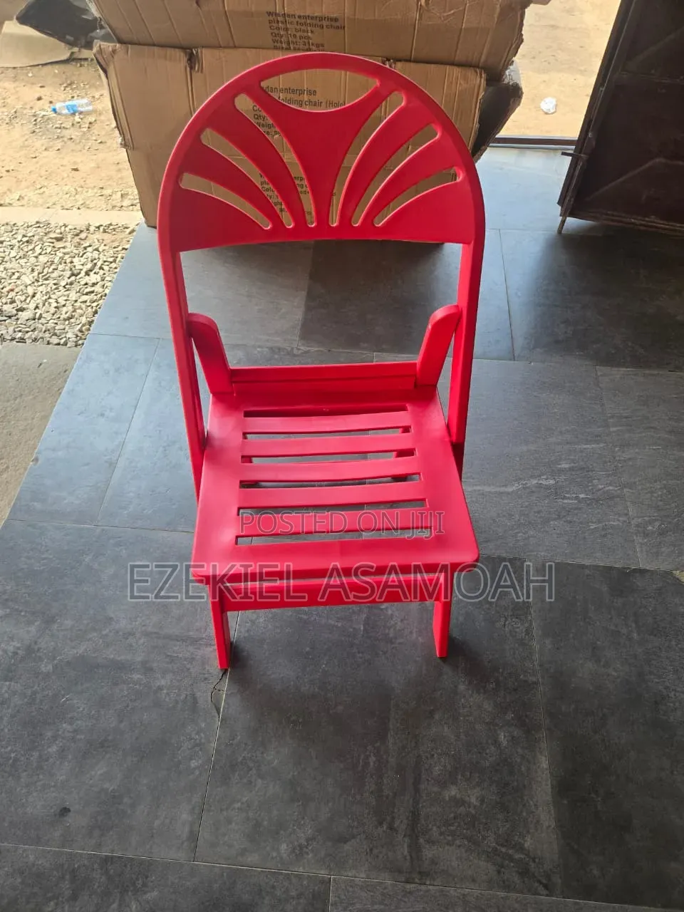 Garden Chair /Gladiator Chair ,White,Black and Red