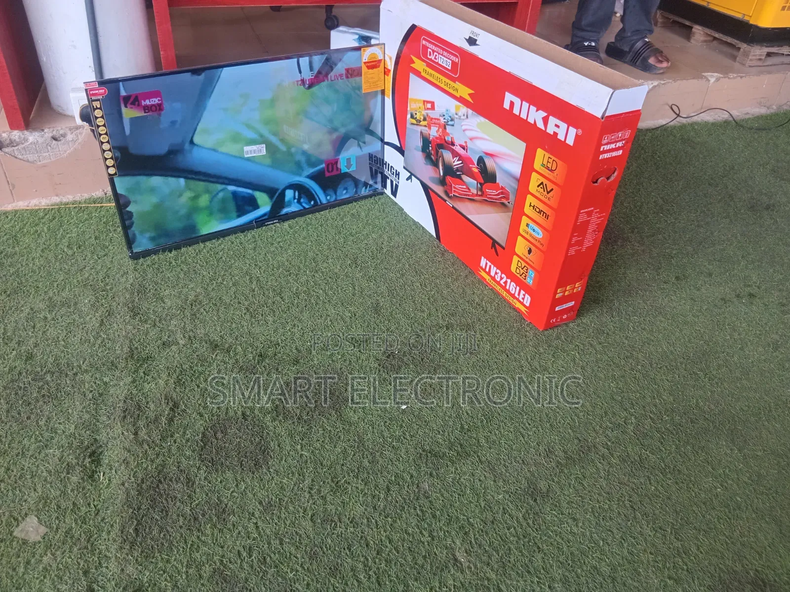 NIKAL 32 Inch Digital LED TV – DVB-T2/S2, HDMI USB Movie Play