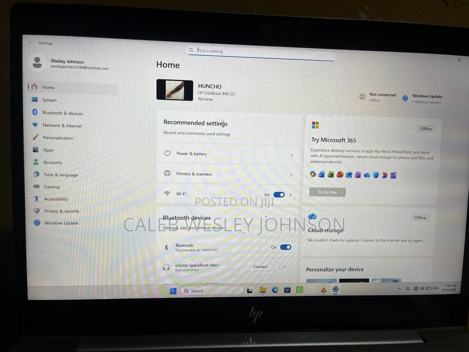 Laptop HP EliteBook 840 G5 256GB Intel Core i5 SSD 256GB