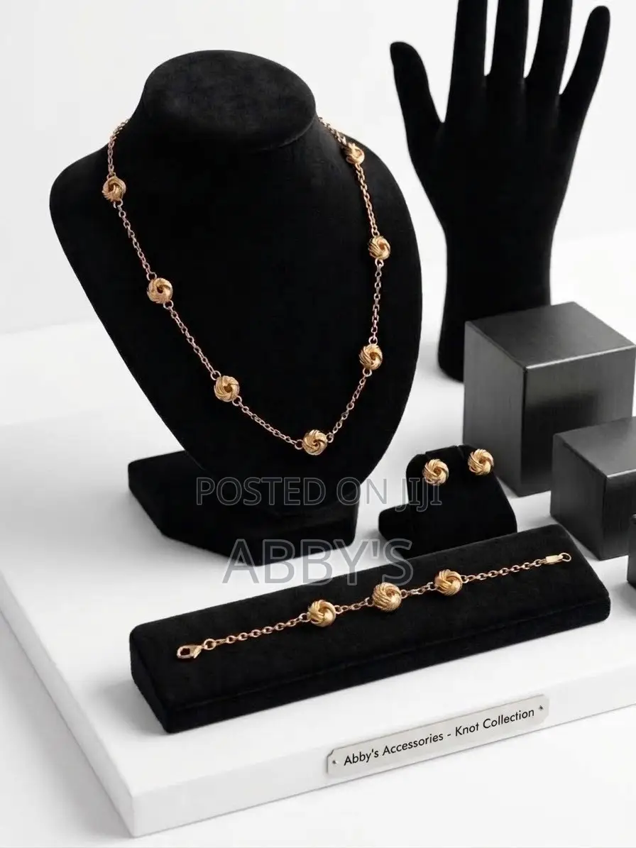 14 Carat Gold Plated Infinity Flora Jewelry Set-4 in 1