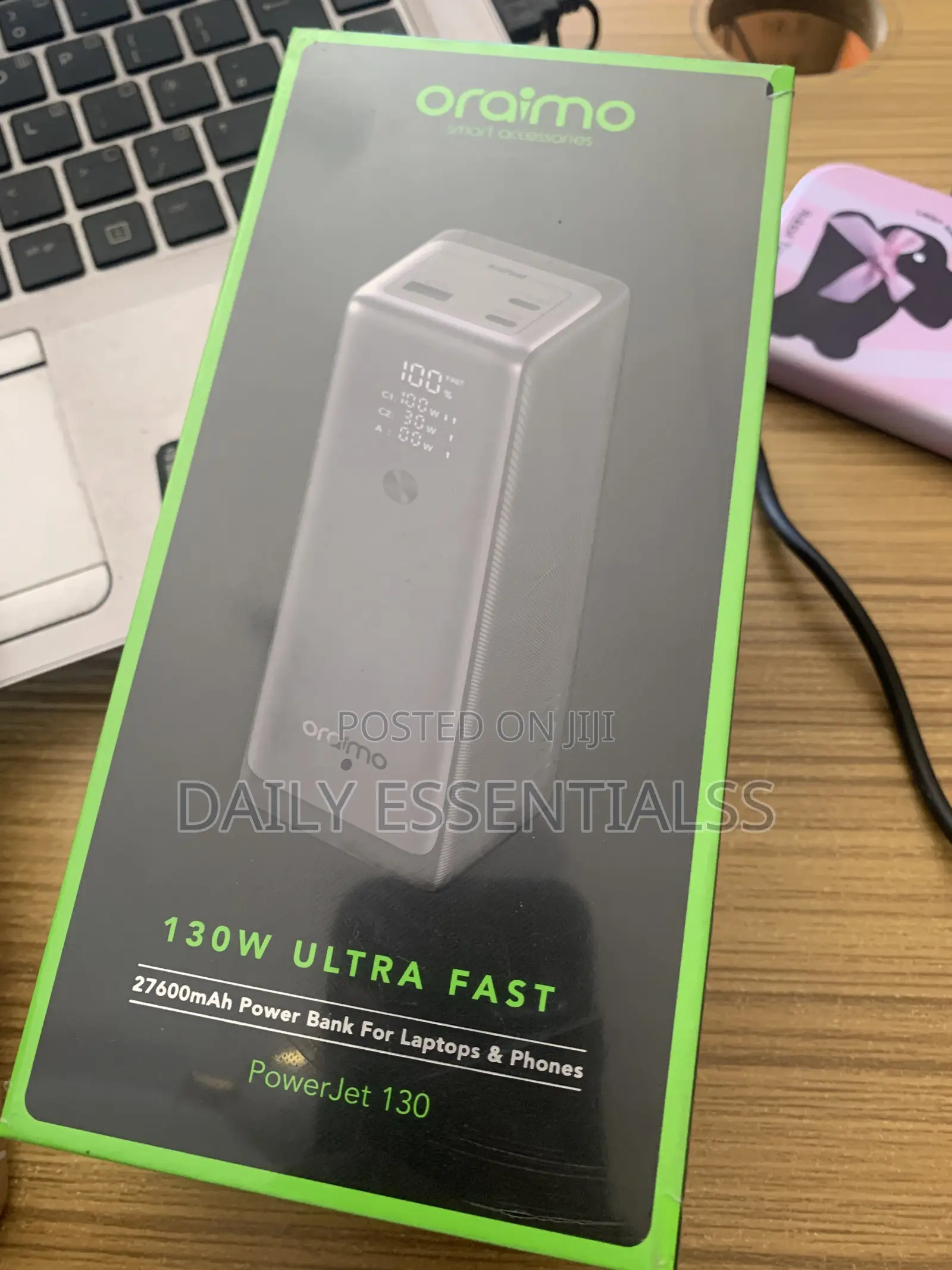 Oraimo 130W Ultra Fast Power Bank for Laptops and Phones