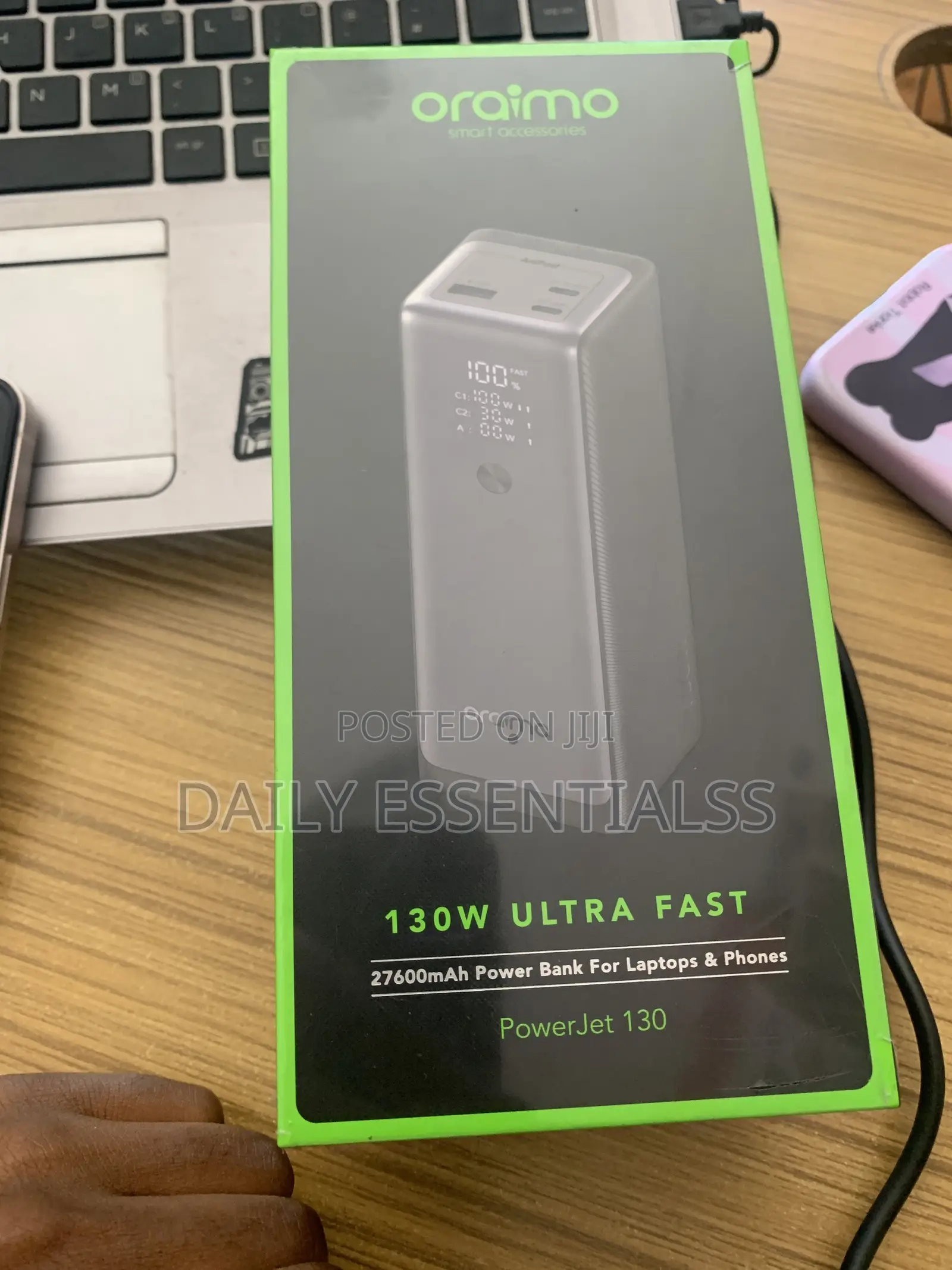 Oraimo 130W Ultra Fast Power Bank for Laptops and Phones