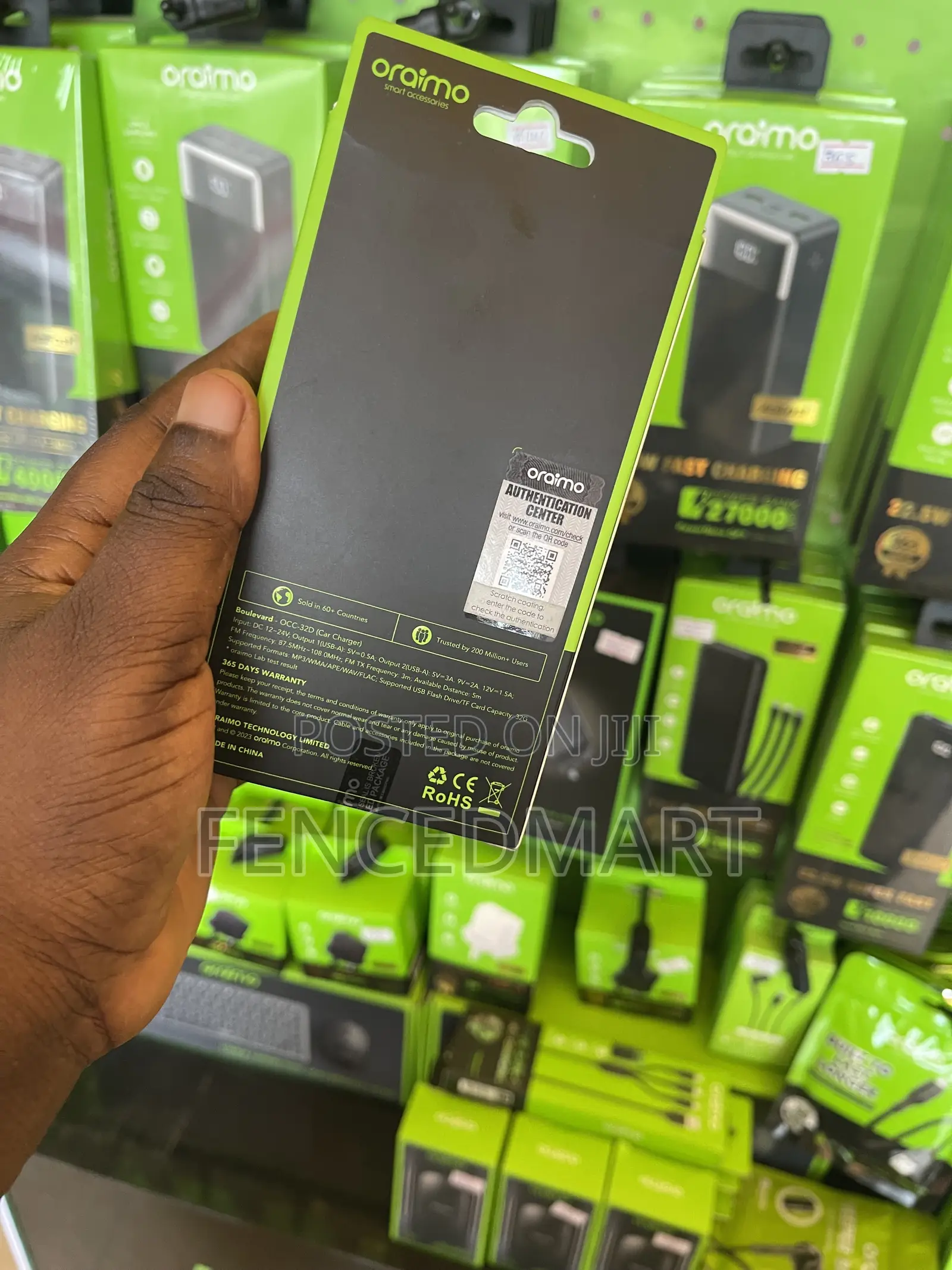 Oraimo Boulevard OCC-320 18W Car Charger Music Player