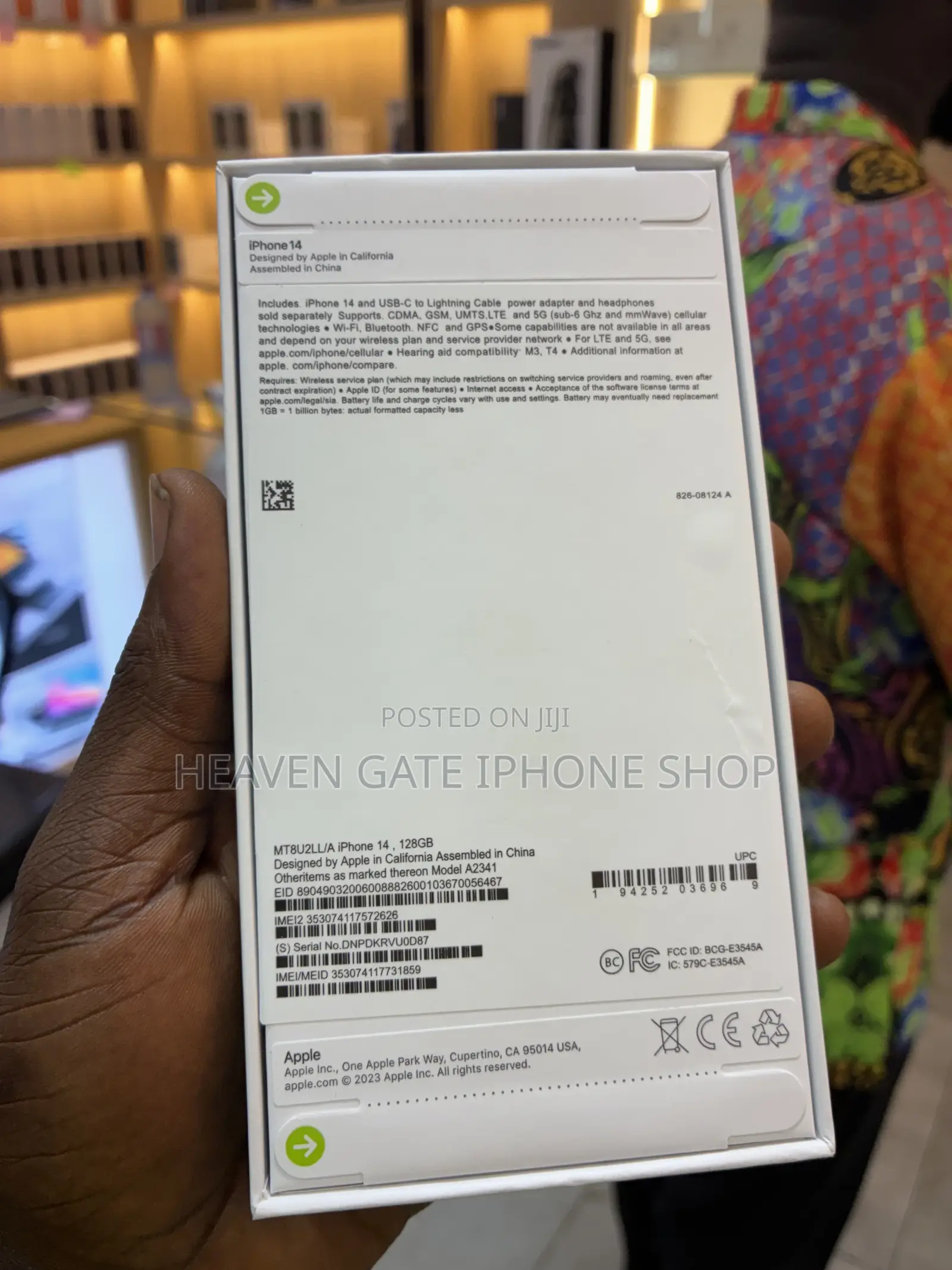 New Apple iPhone 14 128 GB White