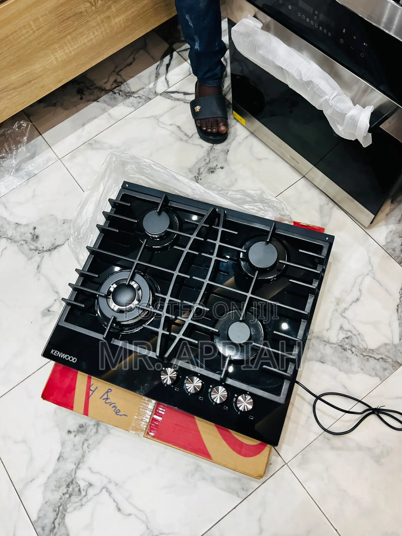 Get Classic Kenwood 60cm 4 Gas Hob(Tempered Glass)